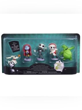 🆕 Disney The Nightmare Before Christmas Glow In The Dark Collectible Figure Set